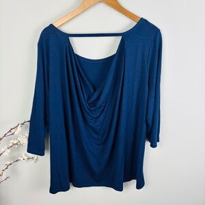 Lane Bryant Navy Bar Back Tee NWT Size 22/24
